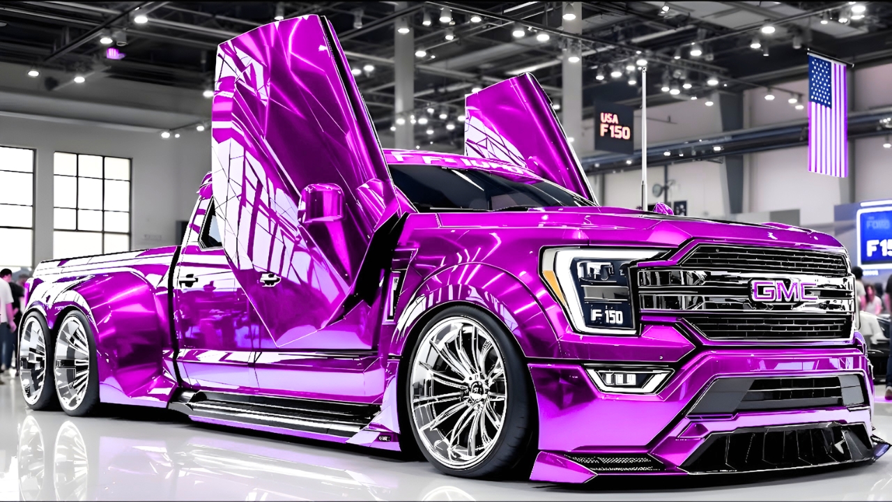 Concepto GMC Personalizado: Pickup Futurista con Seis Ruedas, Estilo Radical y Tecnología Imaginada para el Futuro