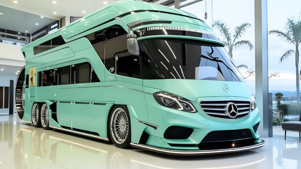 Concepto Camper Inspirado en Mercedes-Maybach sobre Plataforma Mercedes-Benz: Motorhome de Lujo con Comodidad VIP, Diseño Moderno y Viaje Premium